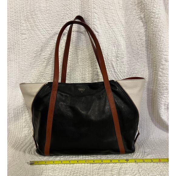 Vintage Fossil Gwen Shopper Tote Leather - Picture 2 of 16